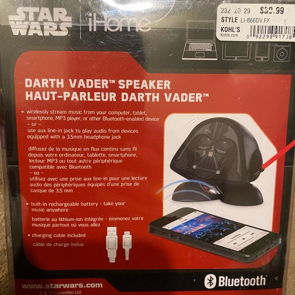 Darth Vader Bluetooth Speaker BNIB - Picture 5 of 6